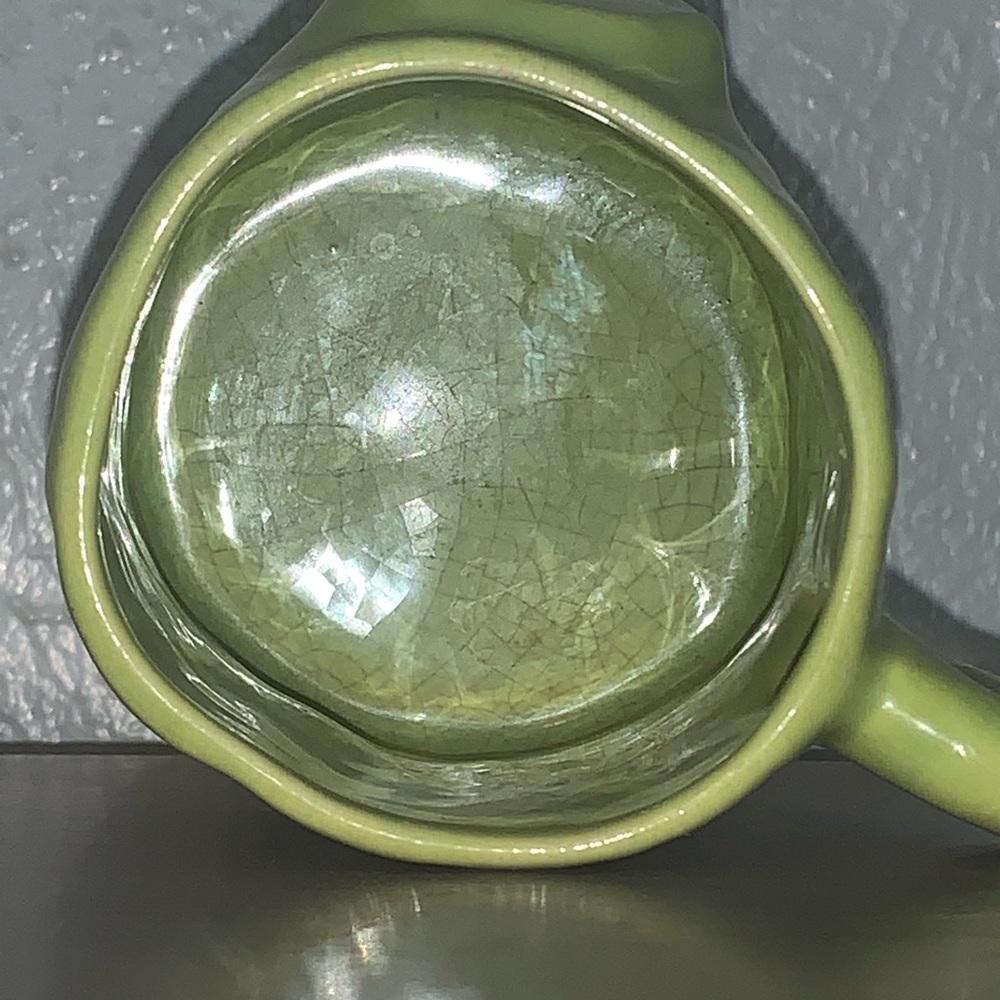 Vintage Avocado Green Tree Trunk Mug - Picture 5 of 6